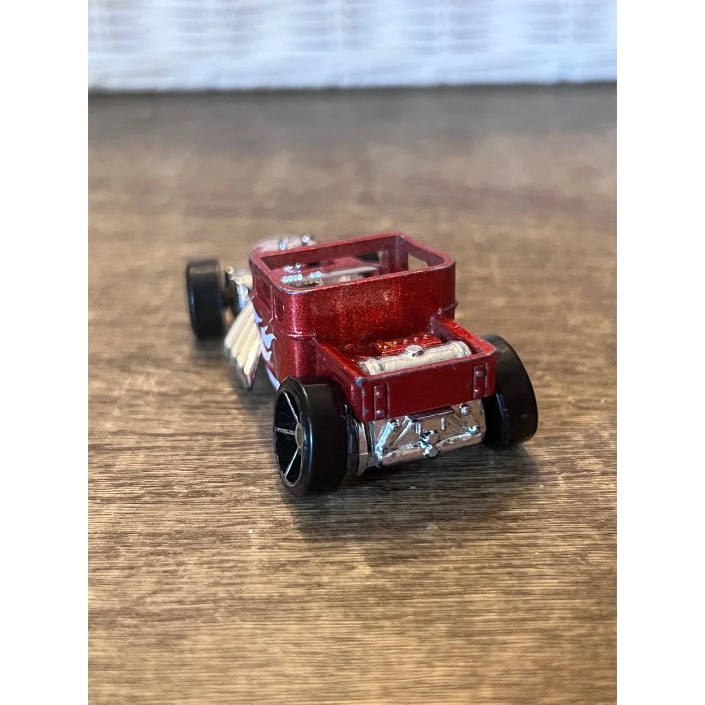 Hot Wheels Bone Shaker Open Top Metallic Red Skulls‎ Hot Rod Loose Die Cast EUC